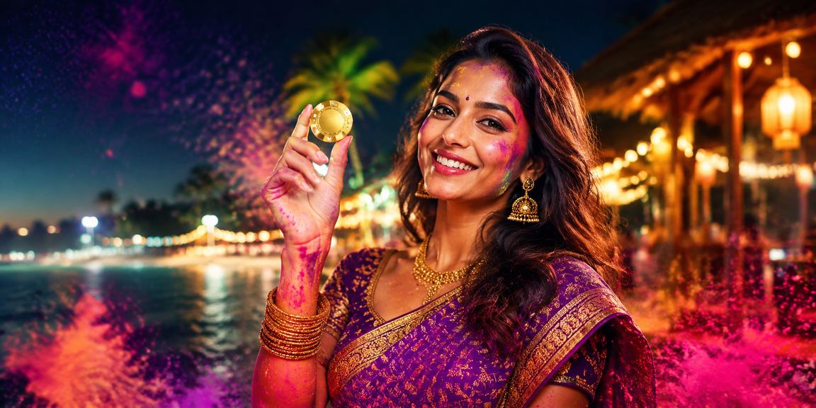 Kerala festival themed betting promotions with Holi colors